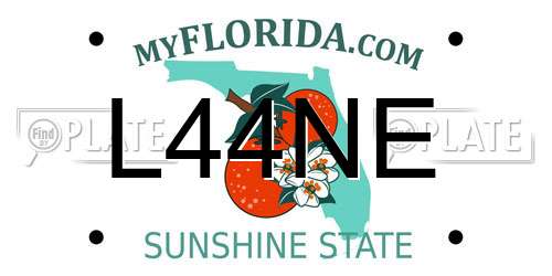 L44NE Florida License Plate
