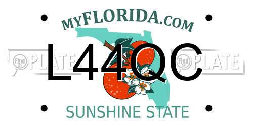 L44QC Florida License Plate