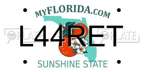 L44RET Florida License Plate