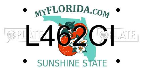 L462CI Florida License Plate