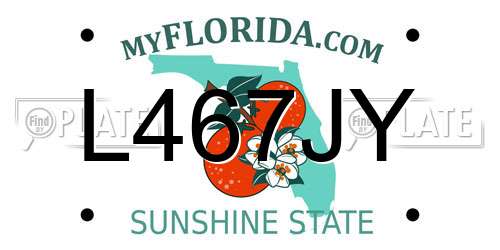 L467JY Florida License Plate