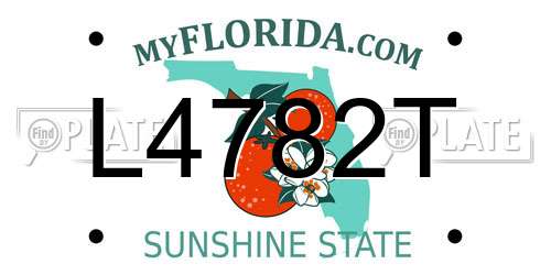 L4782T Florida License Plate