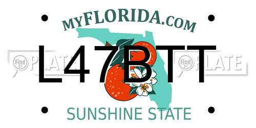 L47BTT Florida License Plate