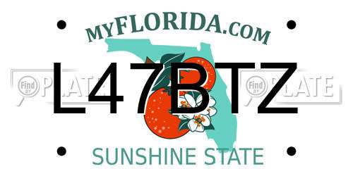 L47BTZ Florida License Plate
