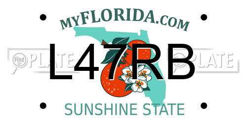 L47RB Florida License Plate