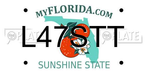 L47STT Florida License Plate