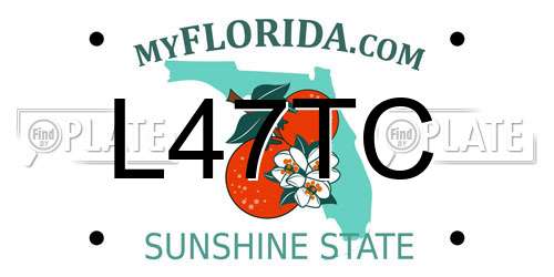 L47TC Florida License Plate