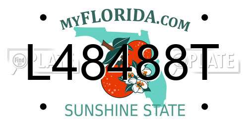 L48488T Florida License Plate