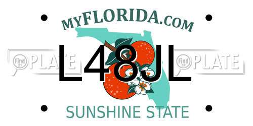 L48JL Florida License Plate
