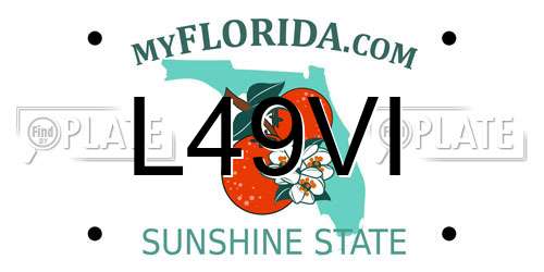 L49VI Florida License Plate