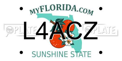 L4ACZ Florida License Plate