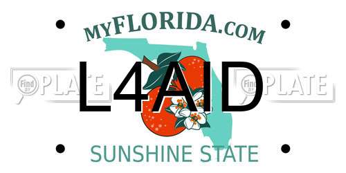 L4AID Florida License Plate