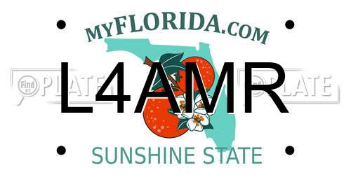 L4AMR Florida License Plate