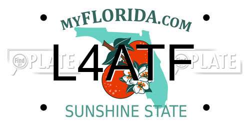 L4ATF Florida License Plate