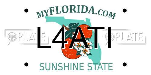 L4ATI Florida License Plate