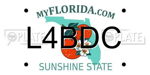 L4BDC Florida License Plate