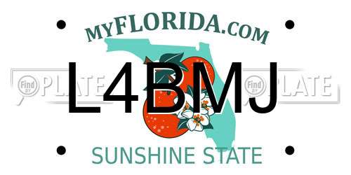 L4BMJ Florida License Plate
