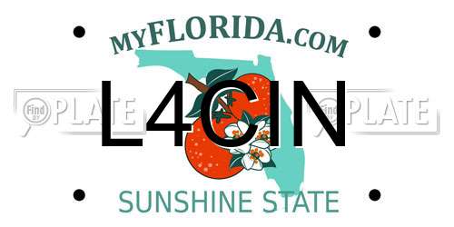 L4CIN Florida License Plate