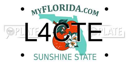L4CTE Florida License Plate