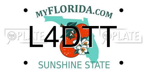 L4DTT Florida License Plate