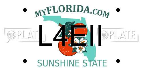 L4EII Florida License Plate