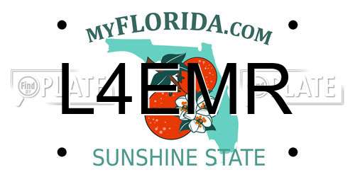 L4EMR Florida License Plate