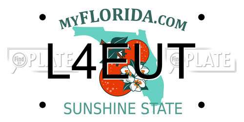 L4EUT Florida License Plate