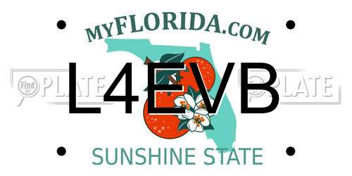 L4EVB Florida License Plate