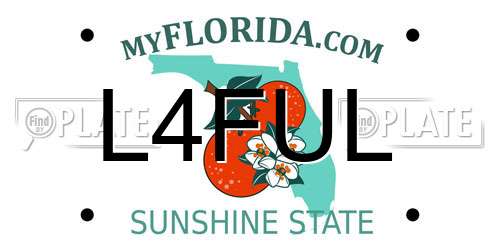 L4FUL Florida License Plate