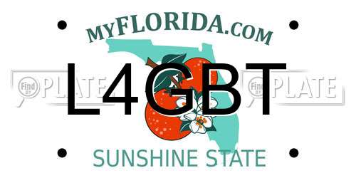 L4GBT Florida License Plate