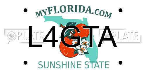 L4GTA Florida License Plate