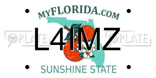 L4IMZ Florida License Plate