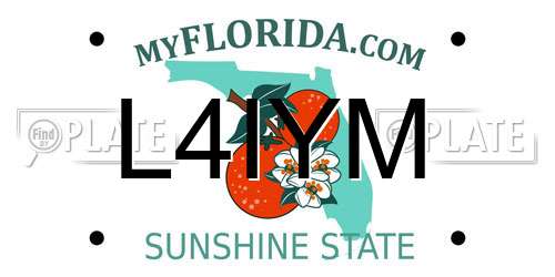 L4IYM Florida License Plate