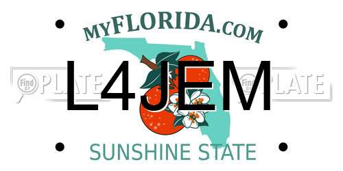 L4JEM Florida License Plate
