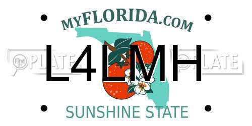 L4LMH Florida License Plate