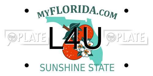 L4U Florida License Plate