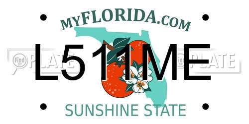 L511ME Florida License Plate