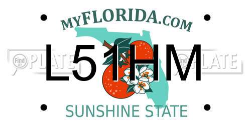 L51HM Florida License Plate