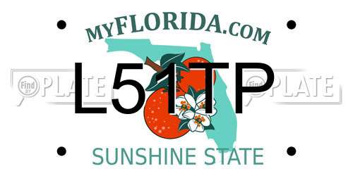 L51TP Florida License Plate