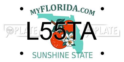 L55TA Florida License Plate