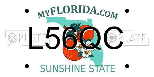 L56QC Florida License Plate