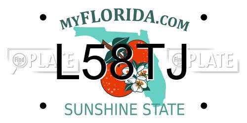 L58TJ Florida License Plate