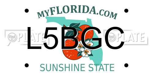 L5BGC Florida License Plate