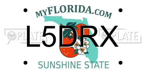 L5DRX Florida License Plate