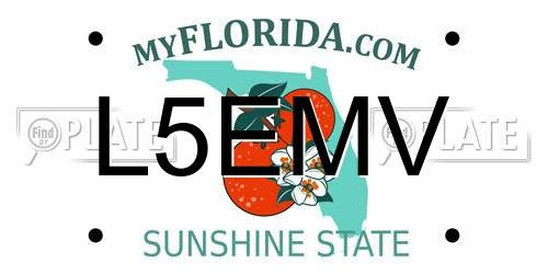 L5EMV Florida License Plate