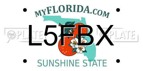 L5FBX Florida License Plate
