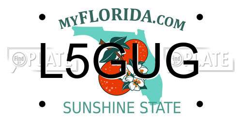 L5GUG Florida License Plate