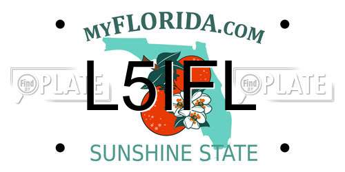 L5IFL Florida License Plate