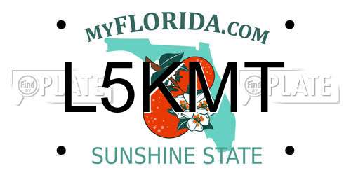 L5KMT Florida License Plate