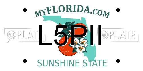 L5PII Florida License Plate